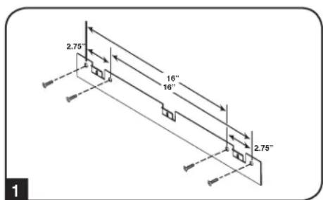 Tripp Lite SmartRack SRW21U - Порядок настенного монтажа шкафа - 1