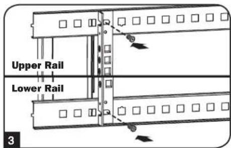 Tripp Lite SmartRack SRW26US - Alternate Mounting: Tapped Hole Mounting Rail - 3