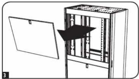 Tripp Lite SmartRack SR42UBZ4 - Снятие боковой панели - 2