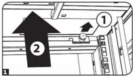 Tripp Lite SmartRack SR42UBZ4 - Removing Side Panel - 1