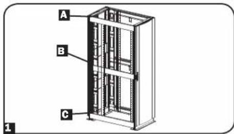 Tripp Lite SmartRack SR42UBZ4 - Adjusting Mounting Rails and Cable Management Rails - 1