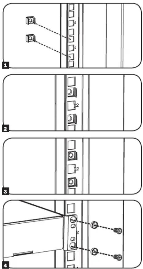 Tripp Lite SmartRack SRW18US - Para Retirar las Tuercas de Fijación, Invierta los Pasos 1-3 - 1