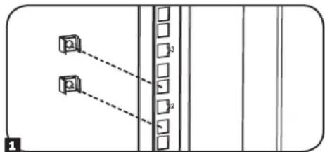 Tripp Lite SmartRack SRW10US - Para Retirar las Tuercas de Fijacion, Invierta los Pasos 1-3 - 1