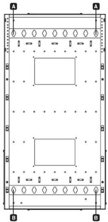Tripp Lite SmartRack SRWF12U38 - Installation dans un bati à 2 montants - 1