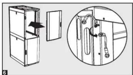 Tripp Lite SmartRack SR42UBCL - Como invertir las puertas - 6