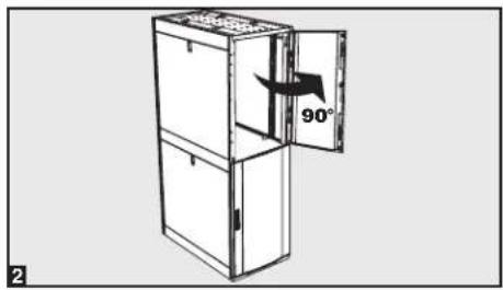 Tripp Lite SmartRack SR42UBCL - Como qitar las puertas - 2
