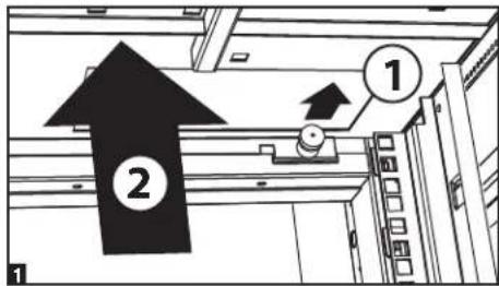 Tripp Lite SmartRack SR42UBCL - Removing Side Panel - 1