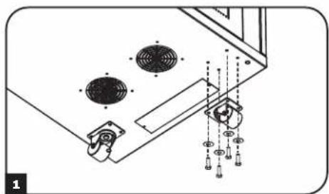 Tripp Lite SmartRack SR18UB - Installing Levelers - 1