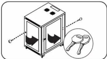 Tripp Lite SmartRack SR18UB - Door Locks - 1