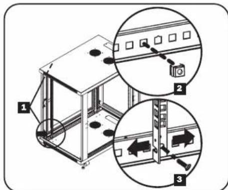 Tripp Lite SmartRack SR18UB - Adjusting Mounting Rail Depth - 1