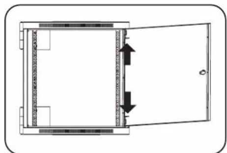 Tripp Lite SmartRack SR18UB - Como invertir las puertas - 3