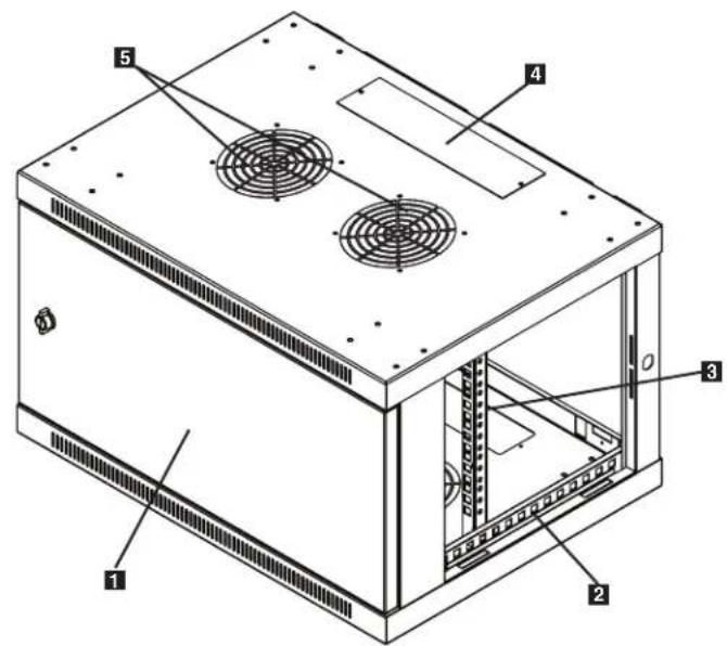Tripp Lite SmartRack SRW12U13 - Feature Identification - 2