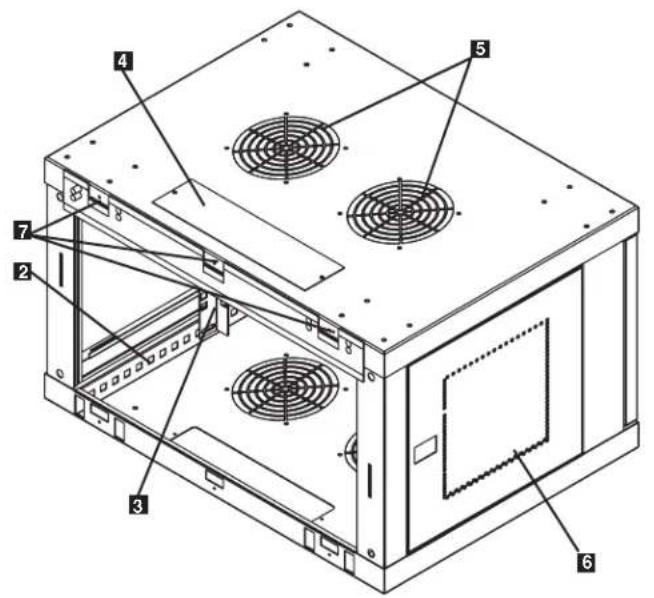 Tripp Lite SmartRack SRW12U13 - Feature Identification - 1