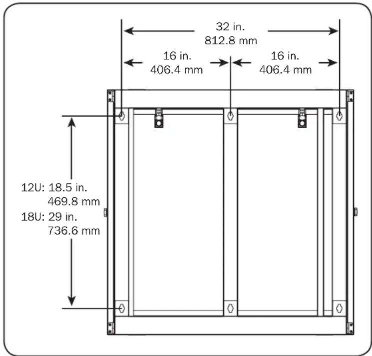 Tripp Lite SmartRack SRW18UHD - Instalando el gabinete en la pared - 2