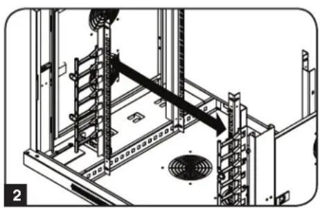 Tripp Lite SmartRack SRW9UDPGVRT - Alternate Mounting: Tapped Hole Mounting Rail - 2