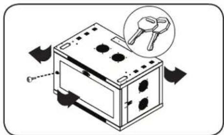 Tripp Lite SmartRack SRW9UDPGVRT - Door Locks - 1