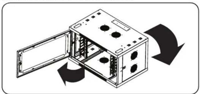 Tripp Lite SmartRack SRW9UDPGVRT - Inverser la baie - 1