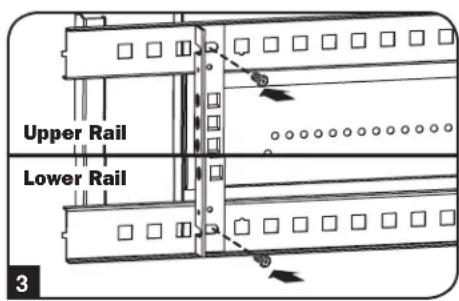 Tripp Lite SmartRack SRW9UDPGVRT - Alternate Mounting: Tapped Hole Mounting Rail - 3