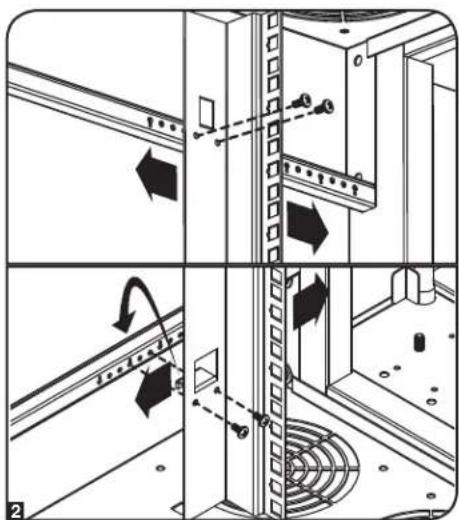 Tripp Lite SmartRack SR2000 - Réglage du rail arrêté - 2