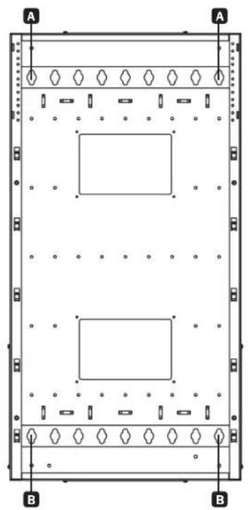 Tripp Lite SmartRack SRWF16U38 - Установочный комплект для монтажа в однорамную стойку - 1