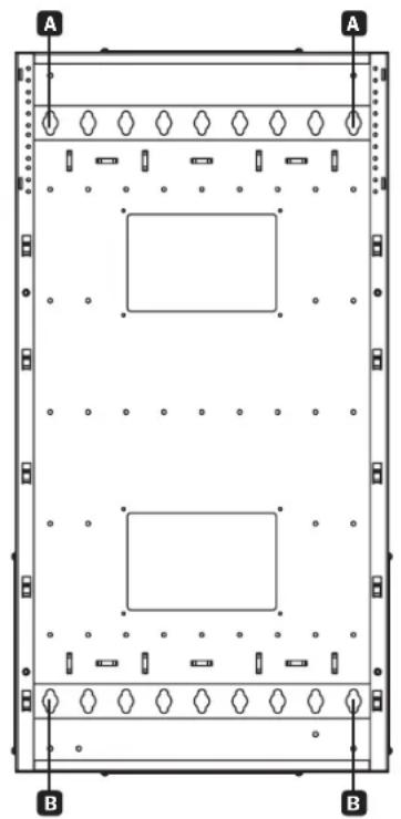 Tripp Lite SmartRack SRWF16U38 - Installation dans un bâti à 2 montants - 1