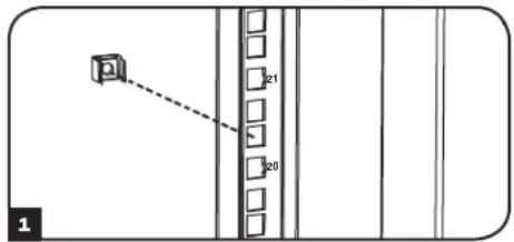 Tripp Lite SmartRack SRW12UHD - Pour retirer les écrous à cage, inversez les étapes 1à3 - 1