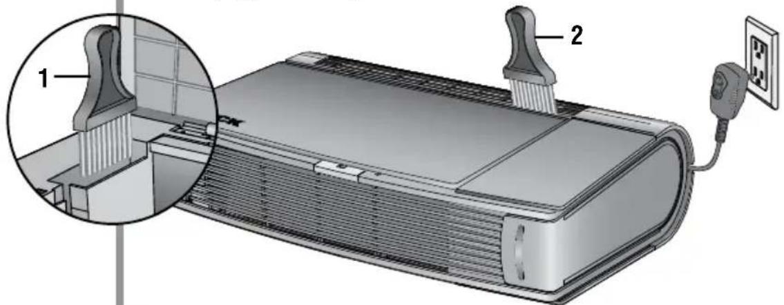 Oreck AIR12GU - Nettoyage de la grille de sortie - 1