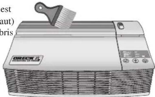 Oreck XL Professional - Le nettoyage de la grille directionnelle de l'air - 2