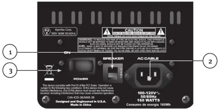 PEAVEY PVXp Sub - REAR PANEL BOTTOM - 1