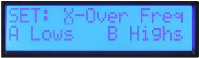 PEAVEY IPR2 7500 - Set: X-Over Freq A Lows B Highs - 3