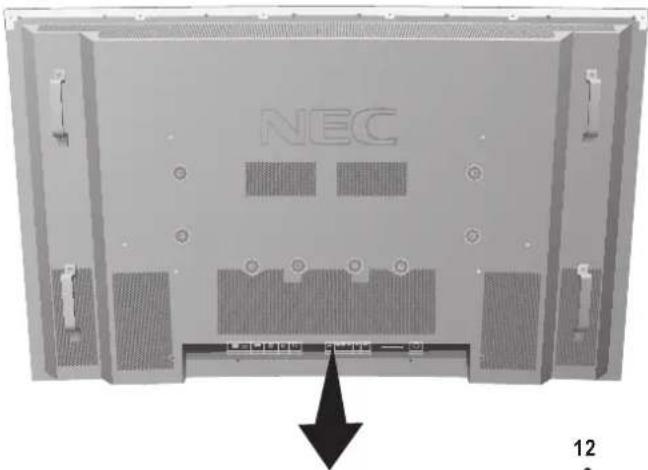 NEC PlasmaSync 50XP10 - Πίνακας συνδέσεων - 1