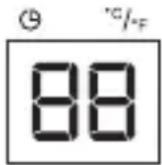HONEYWELL DH50W - Température / Minuterie affichage - 1