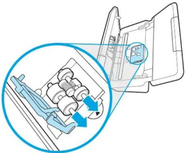 HP ScanJet Pro N4000 - Remplacement du module du rouleau d'entraînement - 3