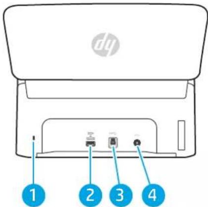 HP Scanjet Enterprise Flow N7000 snw1 - Vue arrière (3000 s4) - 1
