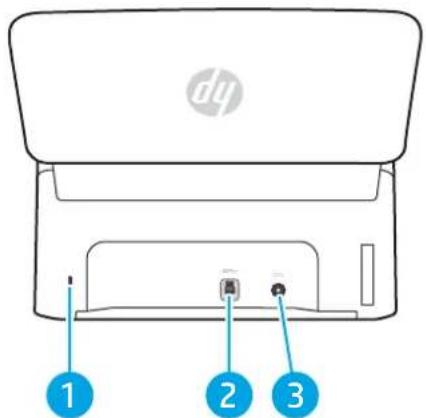 HP ScanJet Pro 2000 s2 - Vue arrriere (modèles 2000 s2) - 1