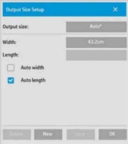 HP Designjet SD - sLECTION de la taille de sortie - 3