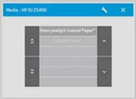 HP Designjet SD - sLECTION d'un profil de support - 1