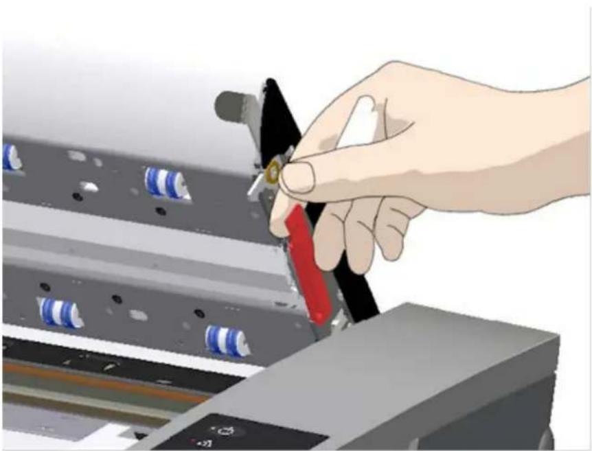HP Designjet SD - Remplacement de la platine blanche d'arrière-plan - 1