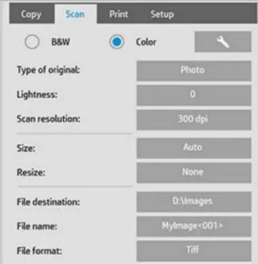 HP Designjet SD - numérisation dans un fichier - 1