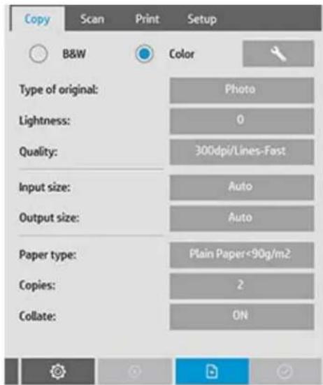 HP Designjet SD - assemblage des copies - 1