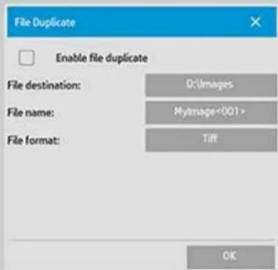 HP Designjet SD - enregistrement d'un double d'une copie dans un fichier - 3