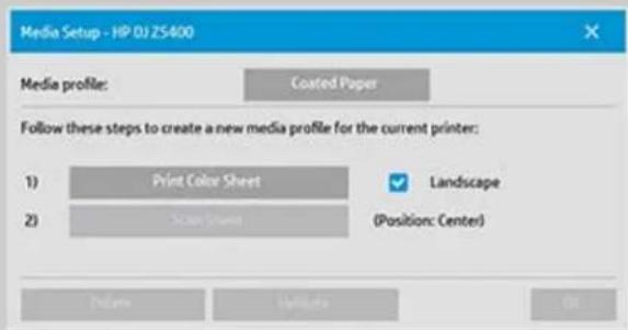 HP Designjet SD - préciation d'un profil de support - 2