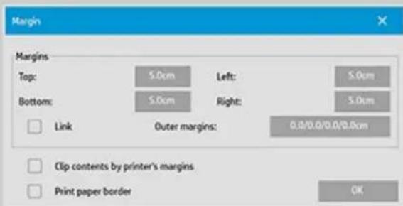 HP Designjet SD - définition des marges - 1