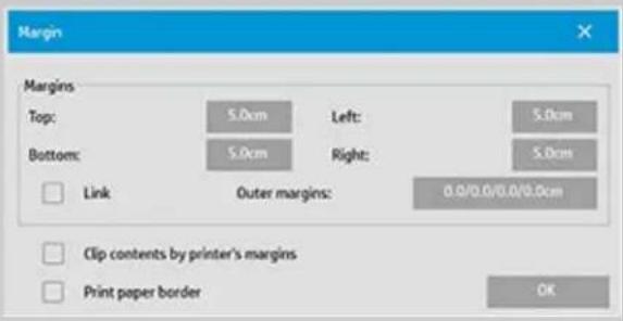 HP Designjet SD - définition des marges - 3