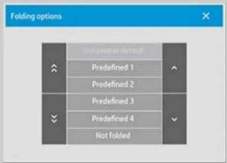 HP Designjet SD - définition des options de pliage - 3