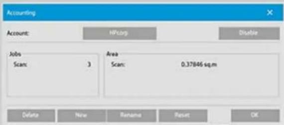 HP Designjet SD - réinitialisation d'un compte - 2