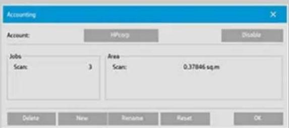HP Designjet SD - préciation d'un compte - 2