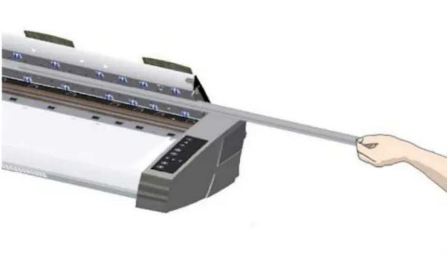 HP Designjet SD - Remplacement de la platine blanche d'arrière-plan - 2