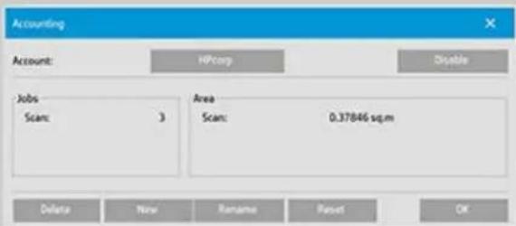 HP Designjet SD - suppression d'un compte - 1