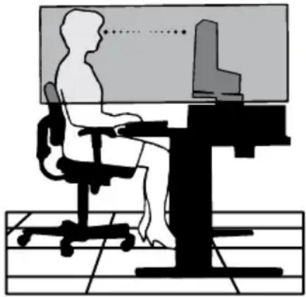 NEC MultiSync 1940CX - LA MODIFICATION DE LA POSITION ET DU RÉGLAGE DU MONITEUR PEUT RÉDUIRE LA FATIGUE DES YEUX, DES ÉPAULES ET DE LA NUQUE. OBSERVER LES DIRECTIVES CI-APRÈS LORS DU POSITIONNEMENT DU MONITEUR : - 2